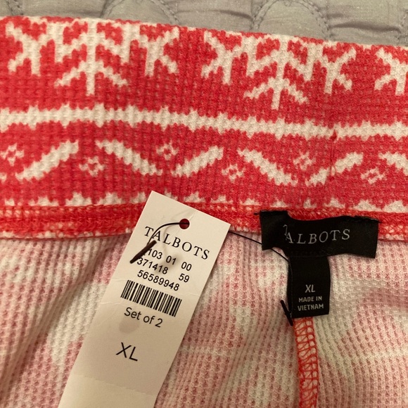 Talbots 2-Piece Pajama Set, Size XL, NWT - Picture 7 of 9